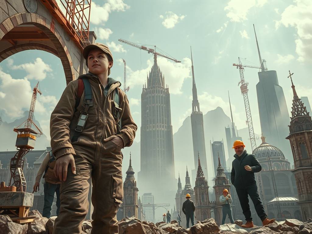梦见做建筑小工