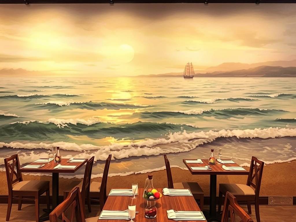 餐厅壁画挂什么画对风水好