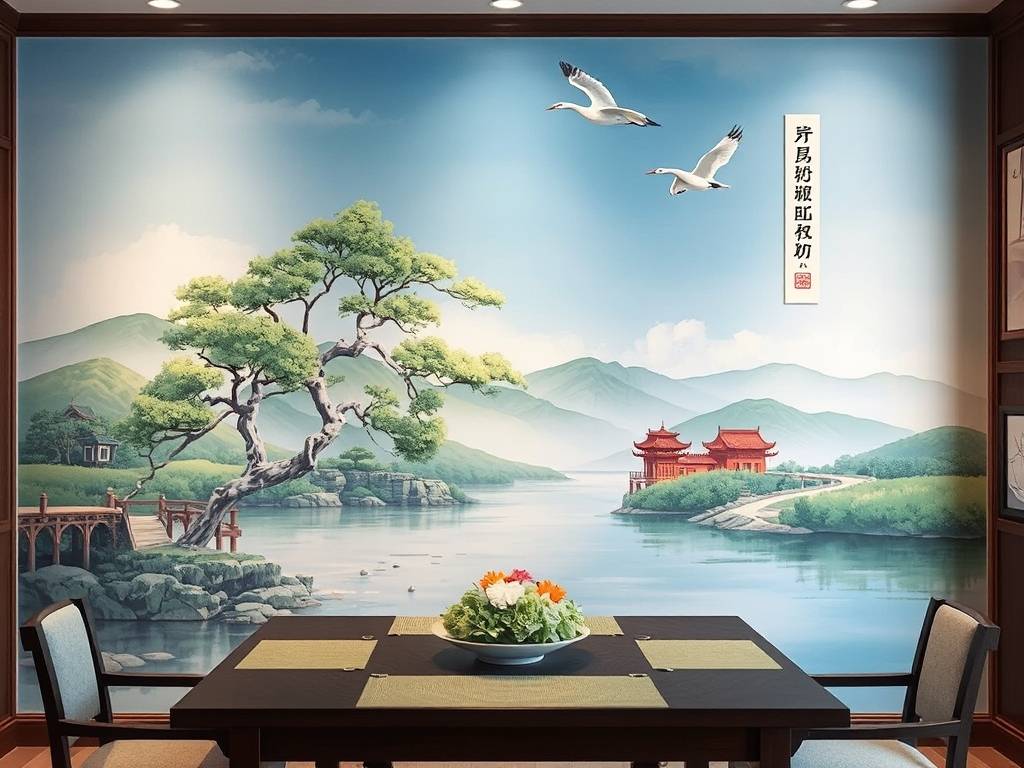 餐厅壁画挂什么画对风水好