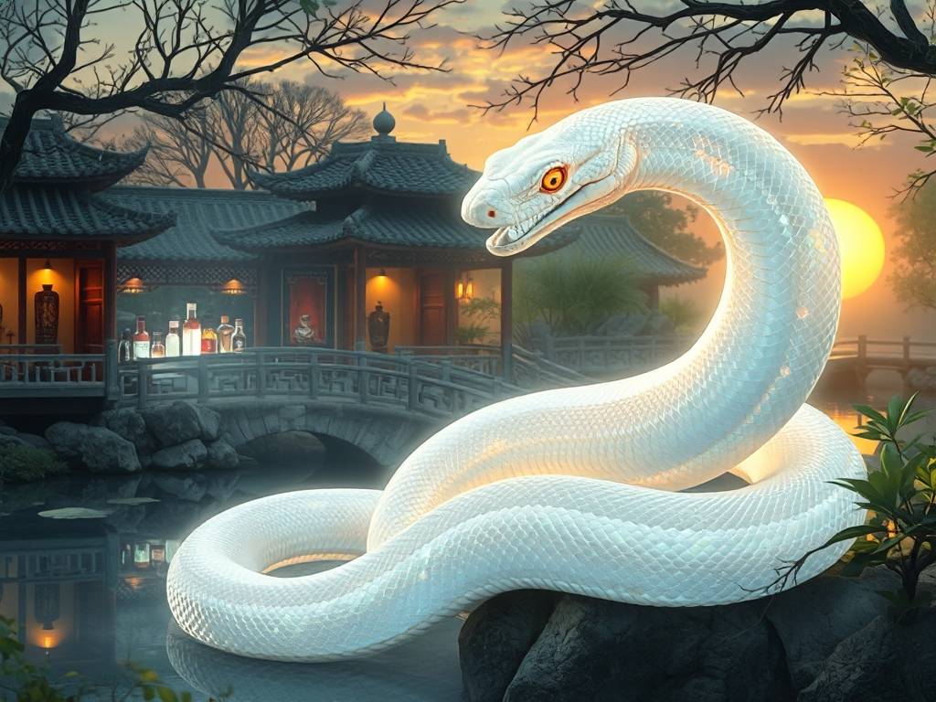 梦见白蛇身上发光了