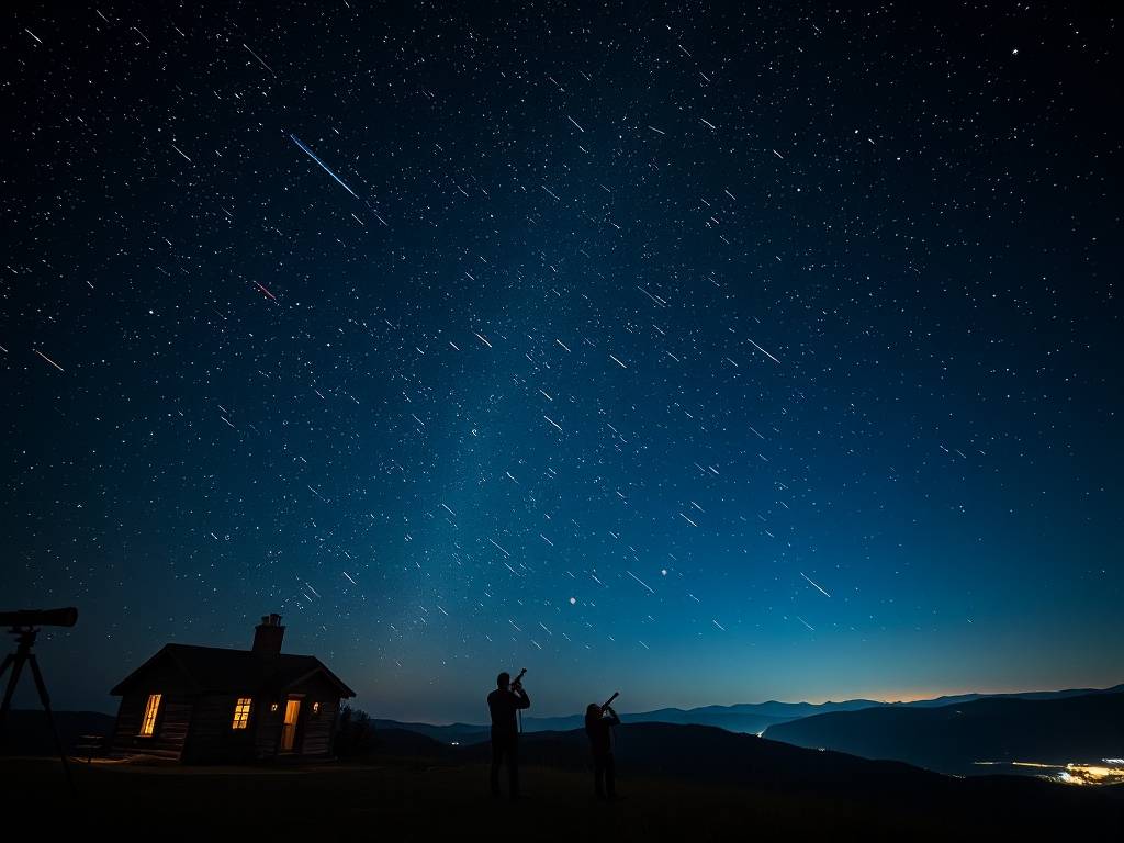 狮子座流星雨真实图片