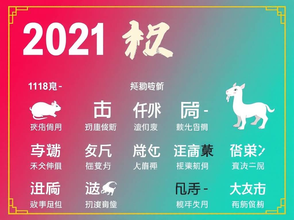 各生肖在2021年的运势以及注意月份