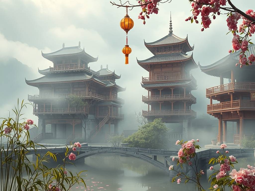 梦见古建筑群房子