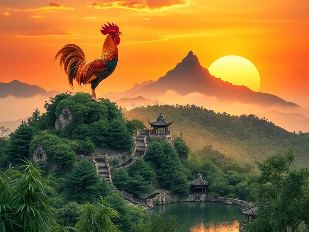 属鸡山下火命
