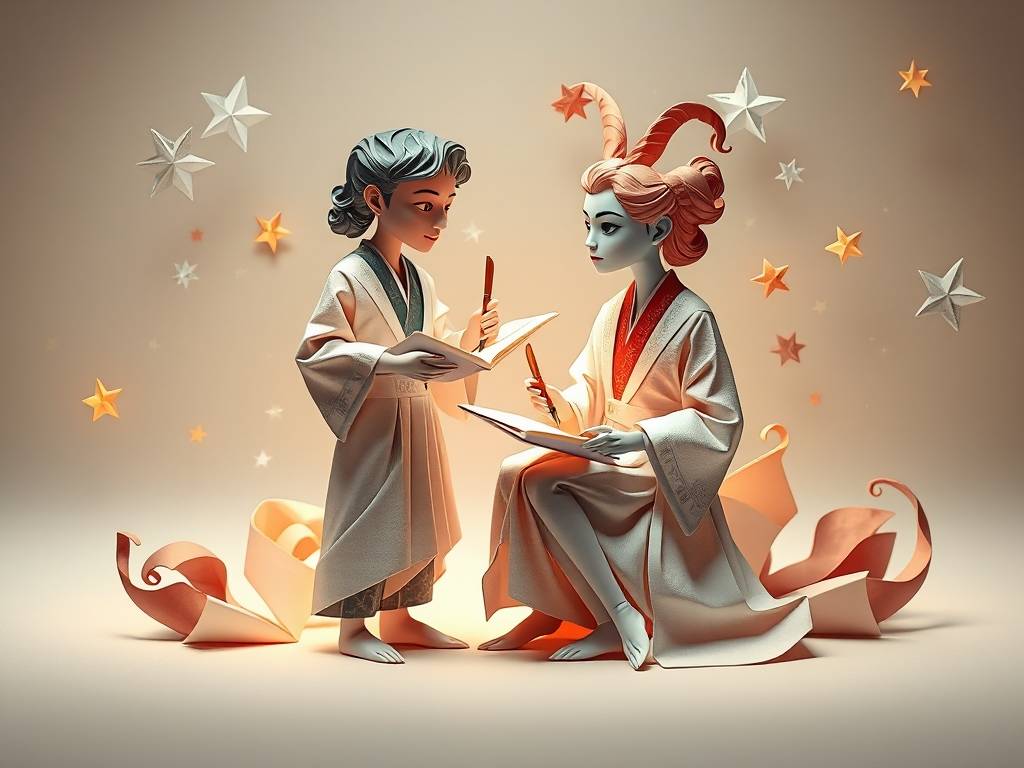 折纸大全12星座之双子座