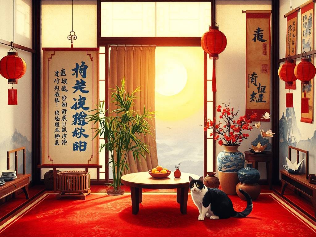 客厅风水对联横批图片大全