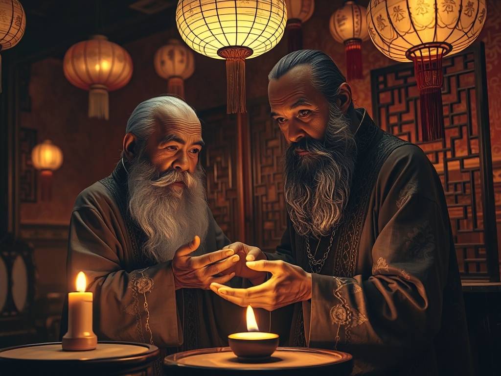 看手相的老师傅