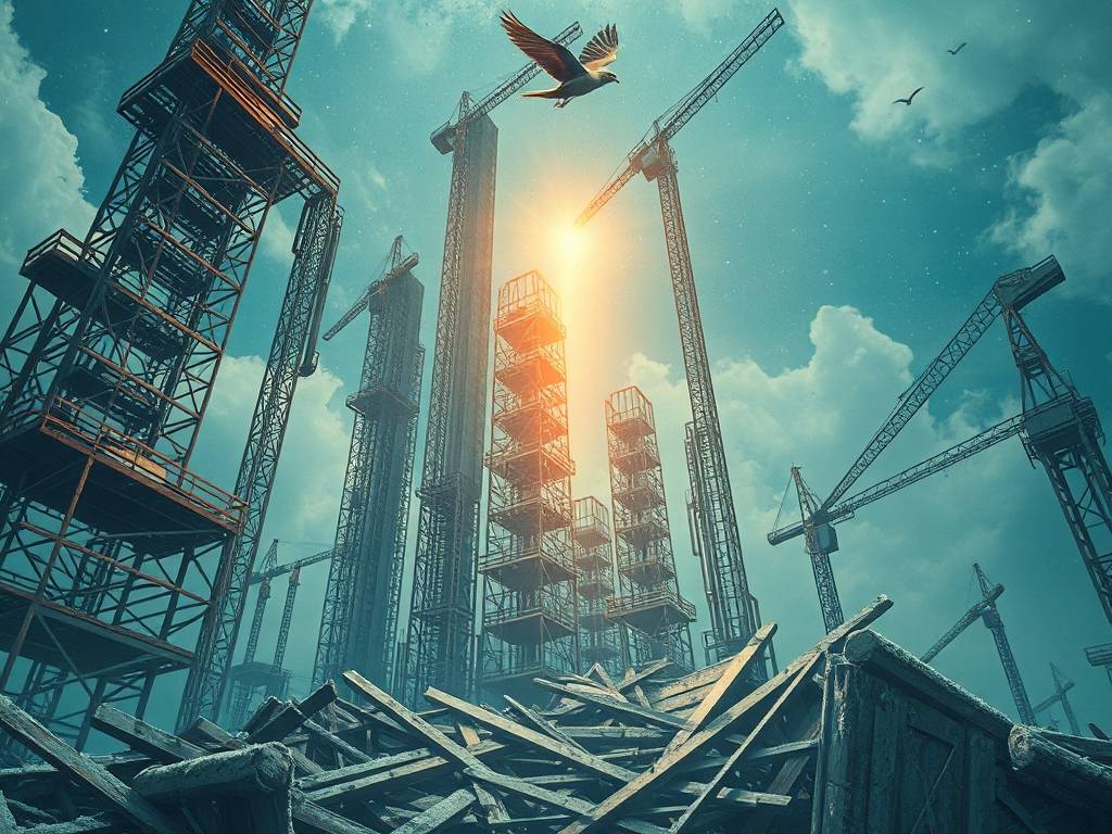 梦见工地建筑支架倒塌