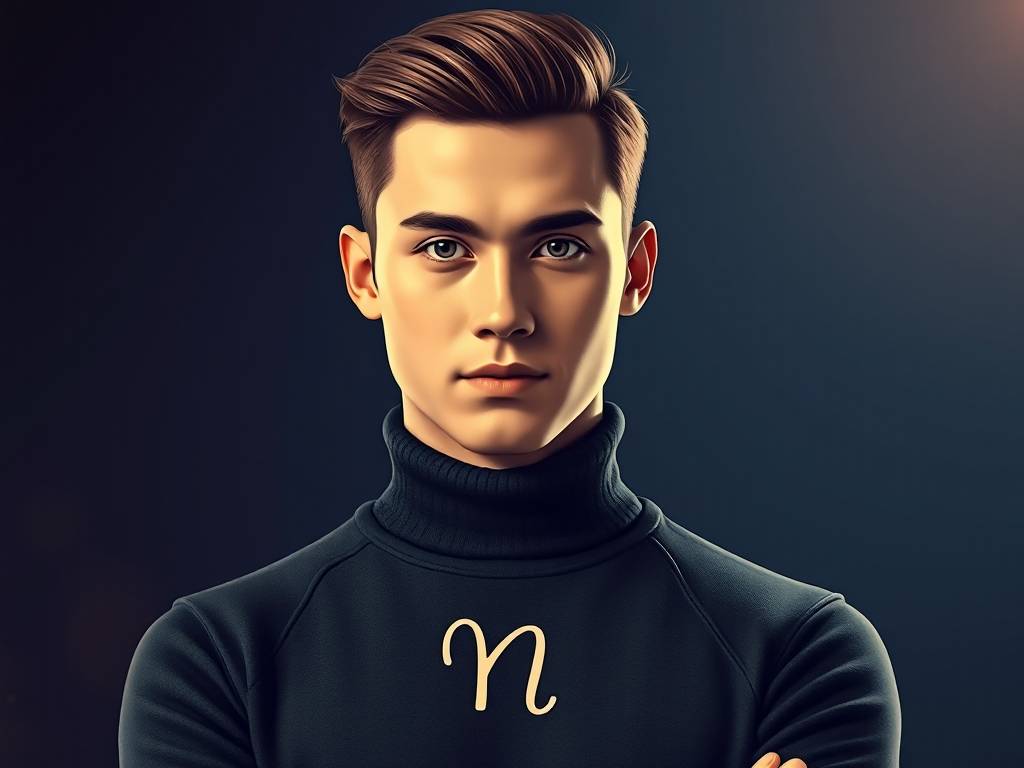 时尚摩羯座头像男生