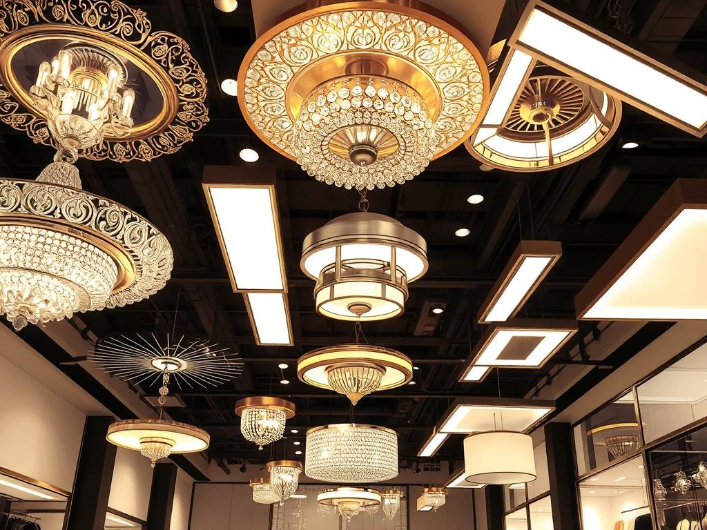 店面吊顶灯效果图大全