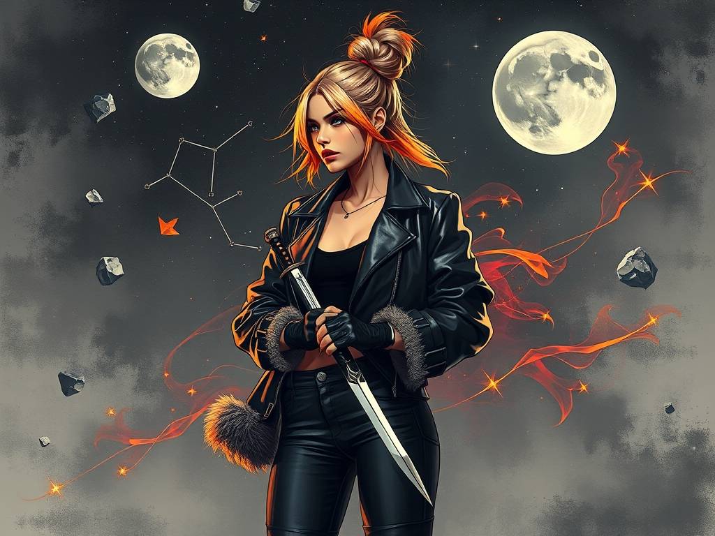 时尚潮流射手座图片女士头像