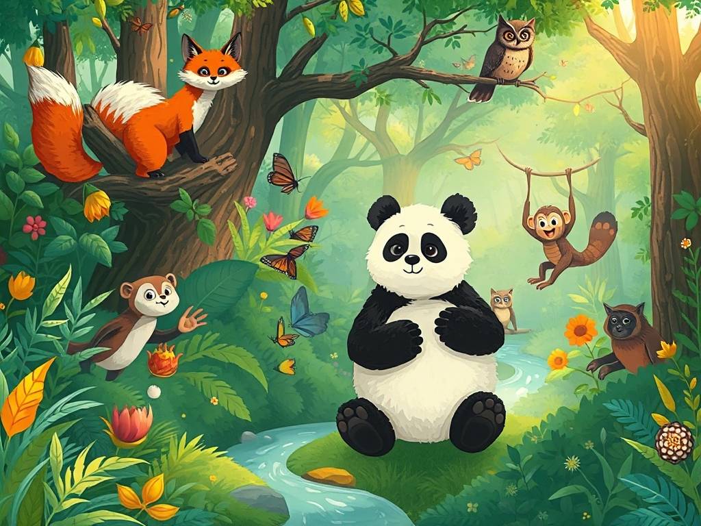 梦见很多不一样的动物,熊猫