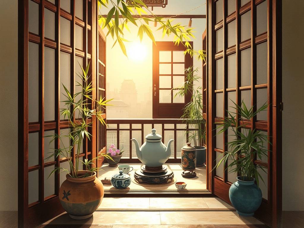 入户阳台放茶台风水好吗视频