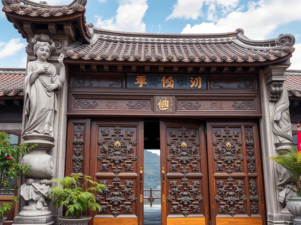国外别墅大门口图片
