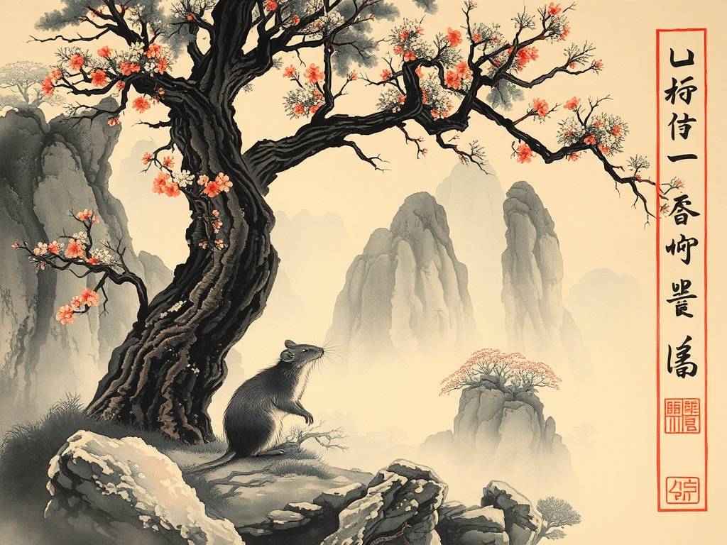 属鼠的人挂什么画好??