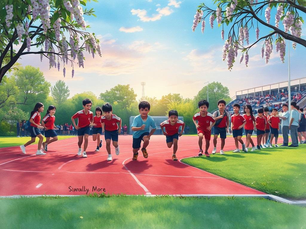 梦见在学校参加运动会