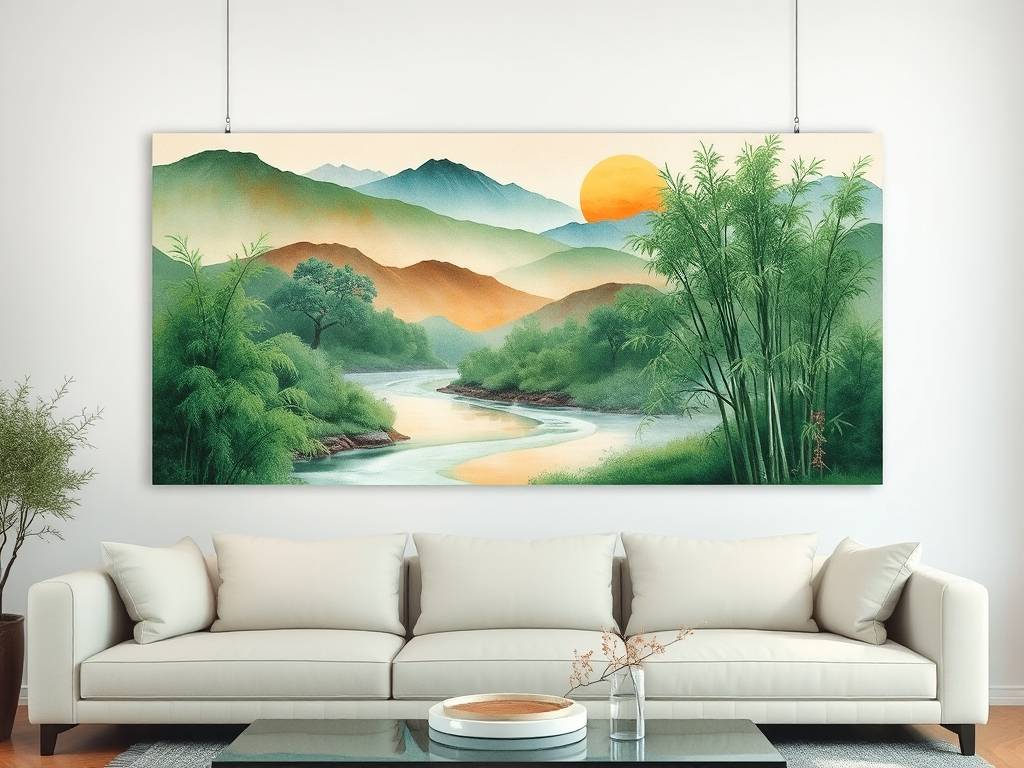 客厅挂啥画在风水上来说比较好