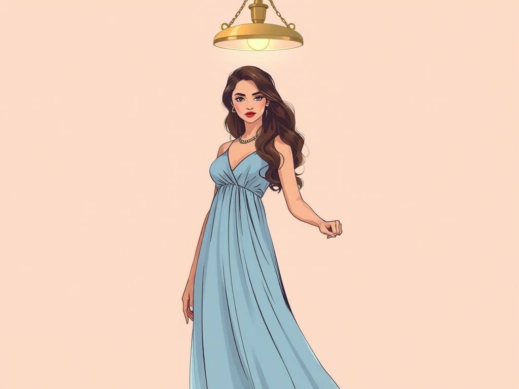 时尚插画天秤座图片女生头像