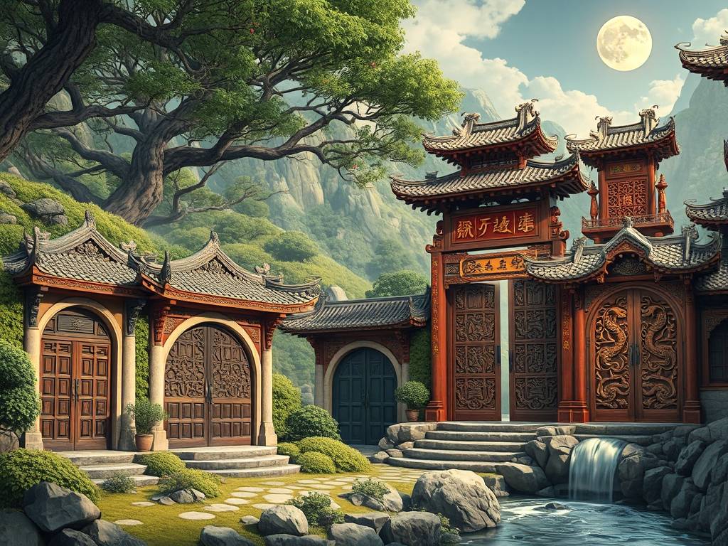 各种大门风水图片大全