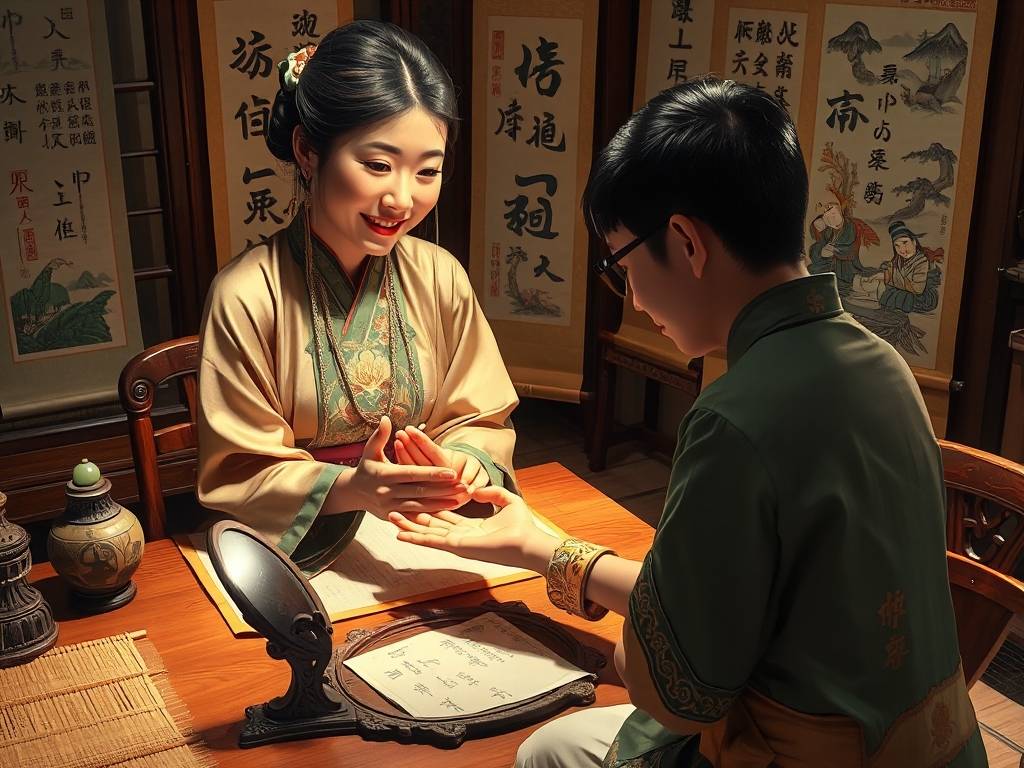 如何网络看手相图片
