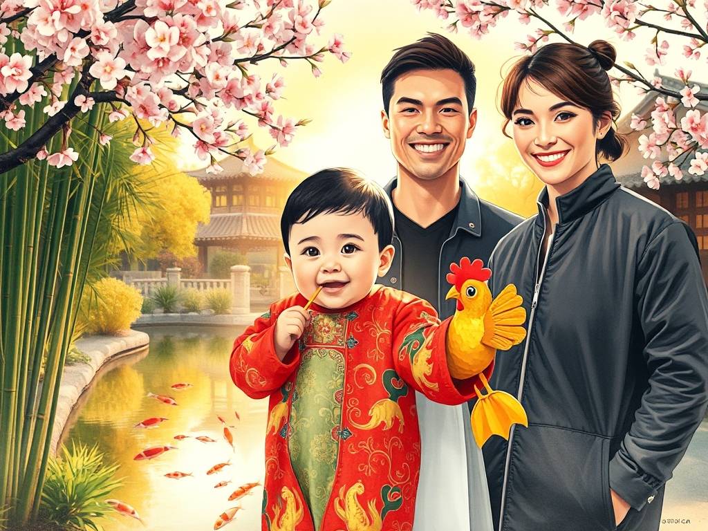 爸爸妈妈属龙宝宝属鸡