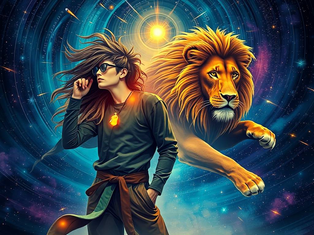 星座水瓶狮子