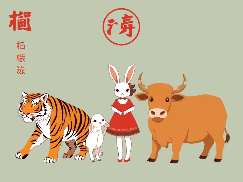 爸属虎妈属兔女儿属牛好吗
