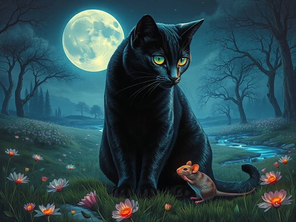 梦到猫捉了一只老鼠
