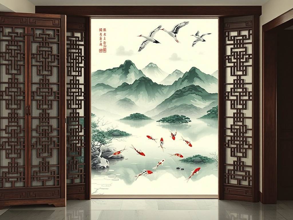 玄关背景画风水好吗