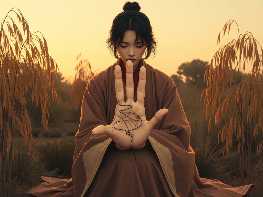 婚姻线弯曲到感情线