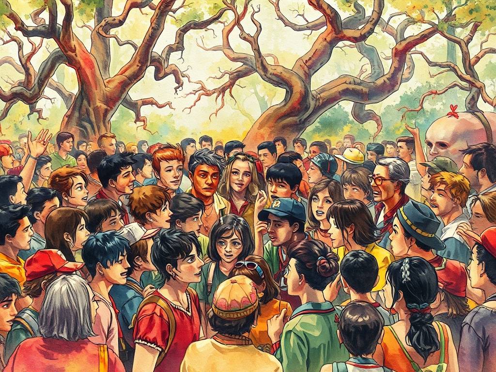 梦见好多人聚集在一起吵架
