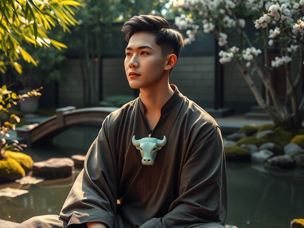 属牛的男生戴什么翡翠玉吊坠