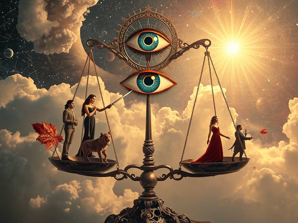 天秤眼里的十二星座