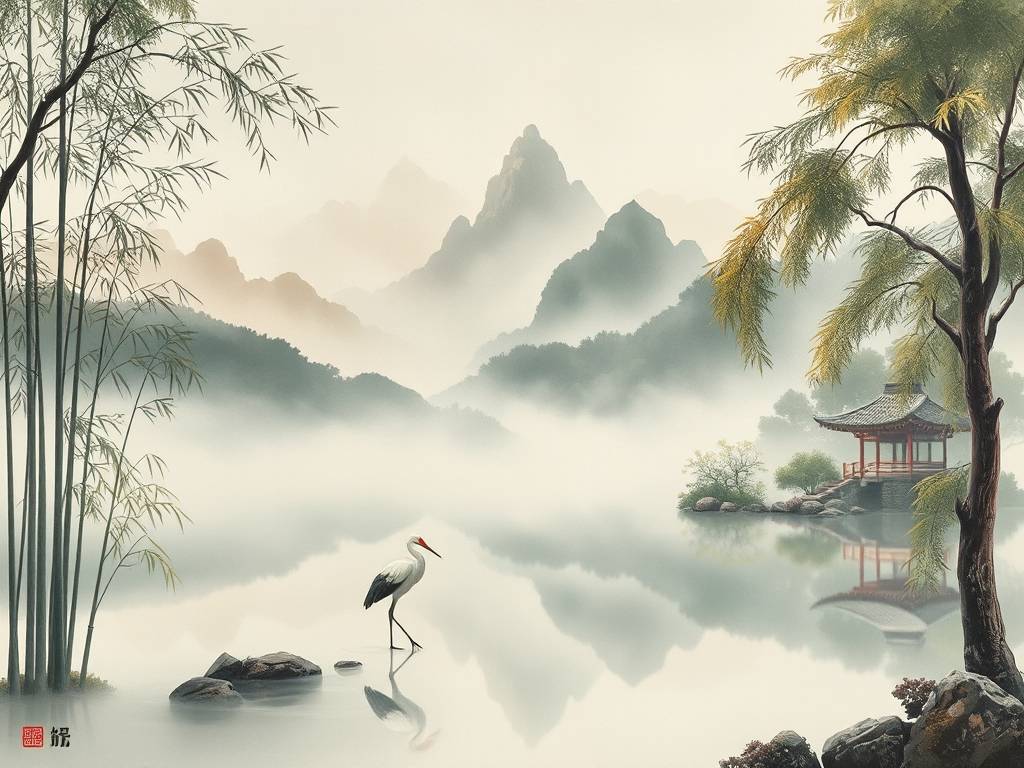 适合挂在客厅的国画装饰画
