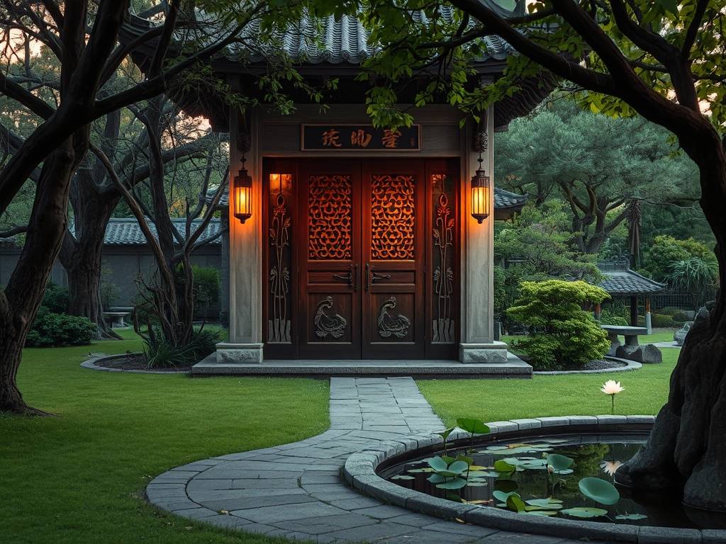 茶室大门门口设计
