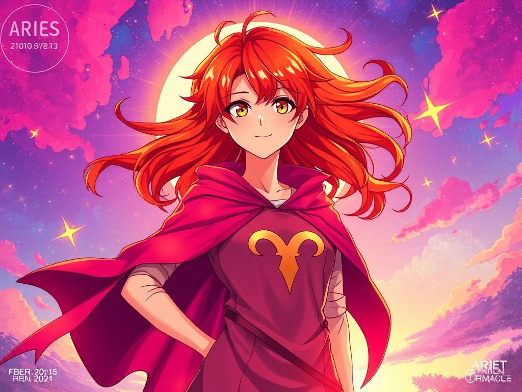 白羊星座头像女生 动漫