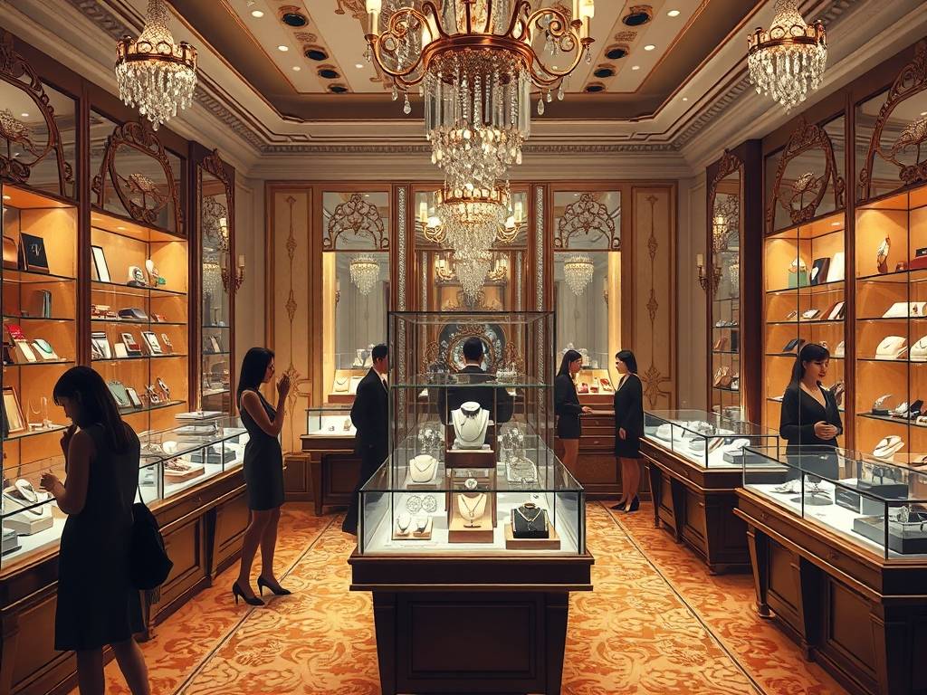 珠宝店摆放什么图片好