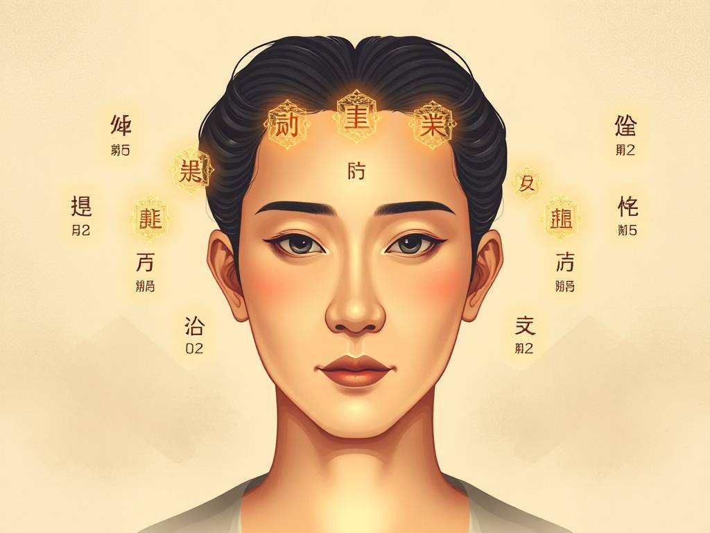 面相十二宫位置口诀图解