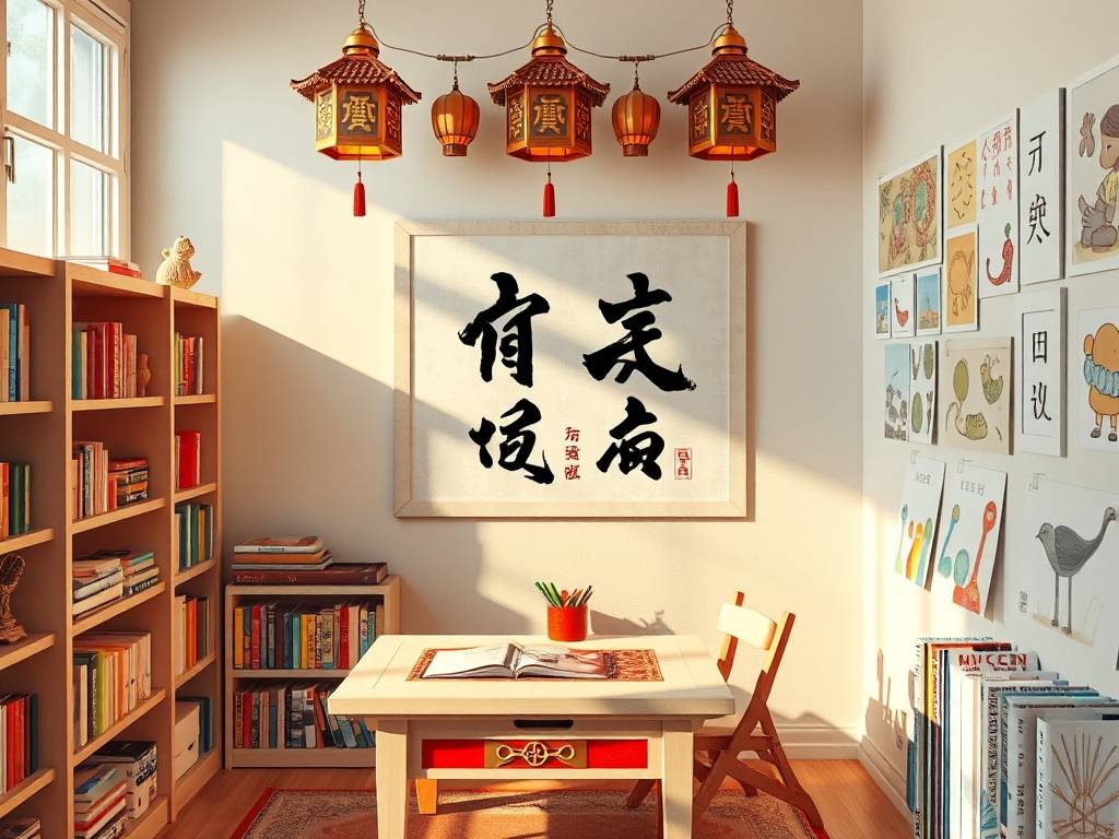 小孩子书房应该挂什么字好?