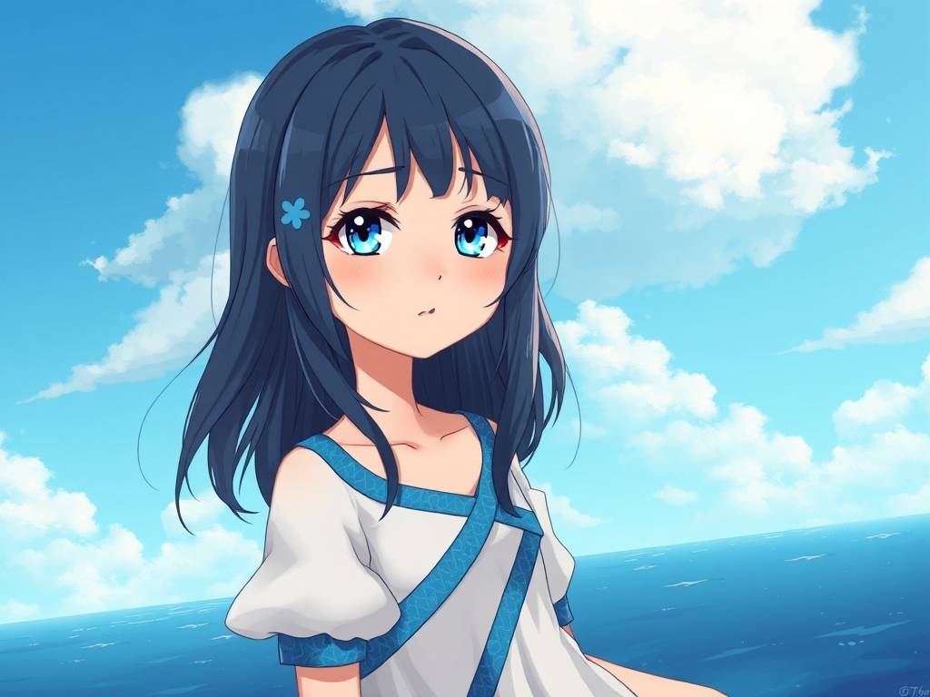 摩羯座怎么画动漫人物少女