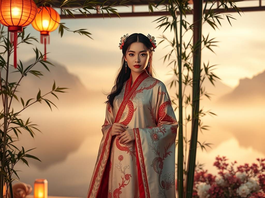 包含12生肖处女座时尚公主龙汉服的词条