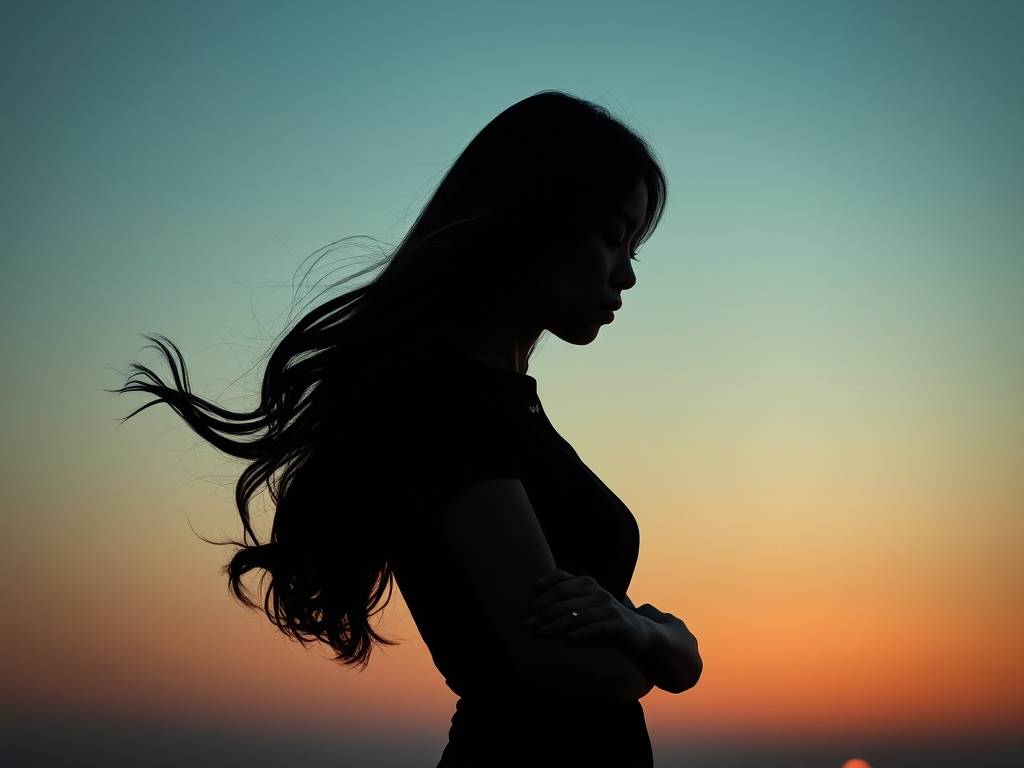 时尚微信头像图片 背影女