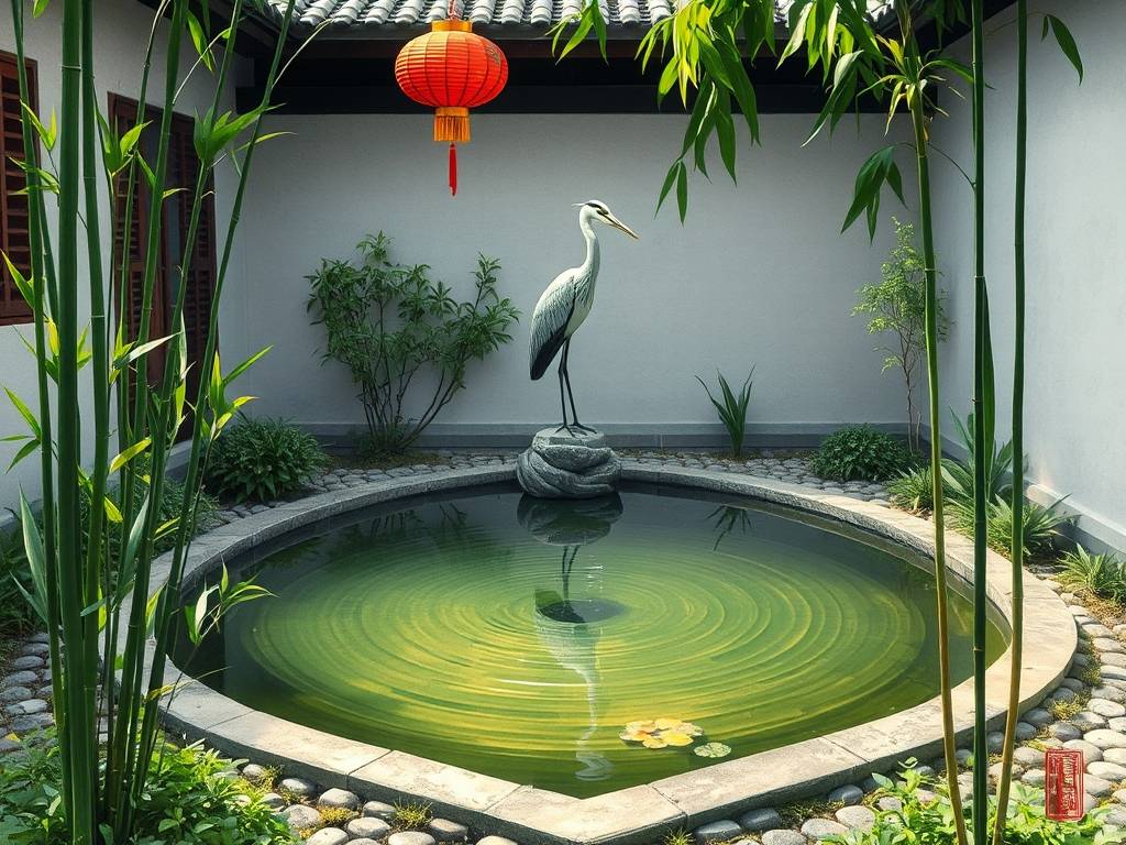 庭院水池风水方位图解