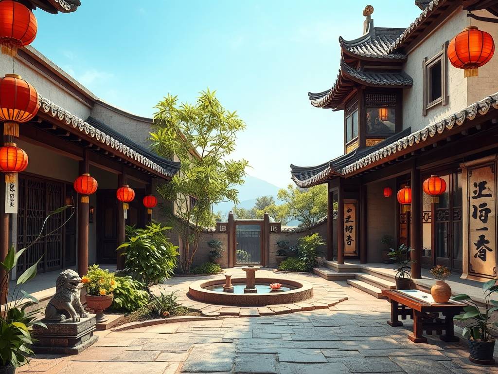 一楼院子装修效果图大全 庭院