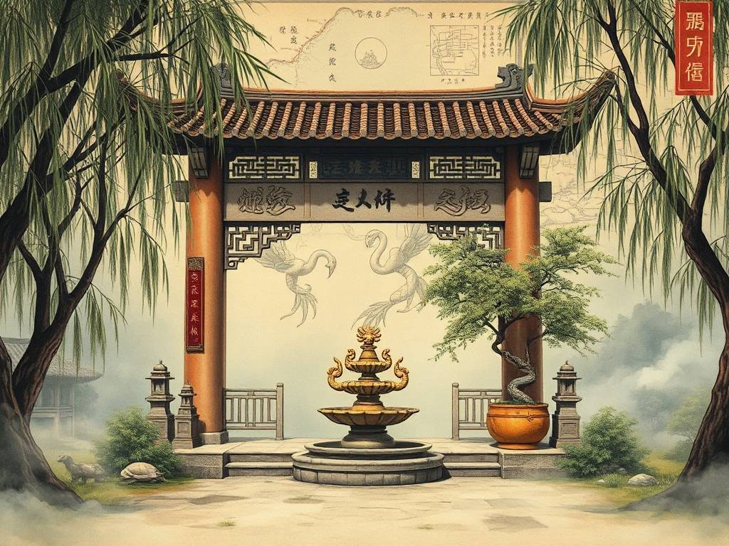 机关大门风水布局图