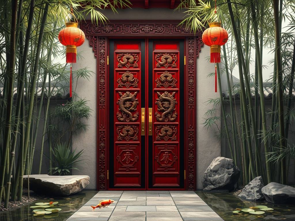 公寓大门风水讲究图片