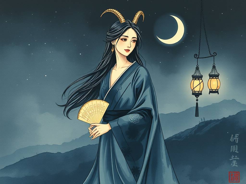摩羯座女运势今日运势水墨