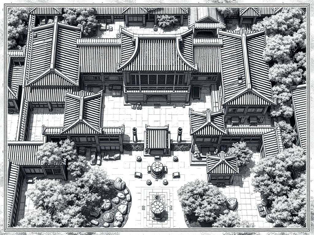 庭院平面结构风水图