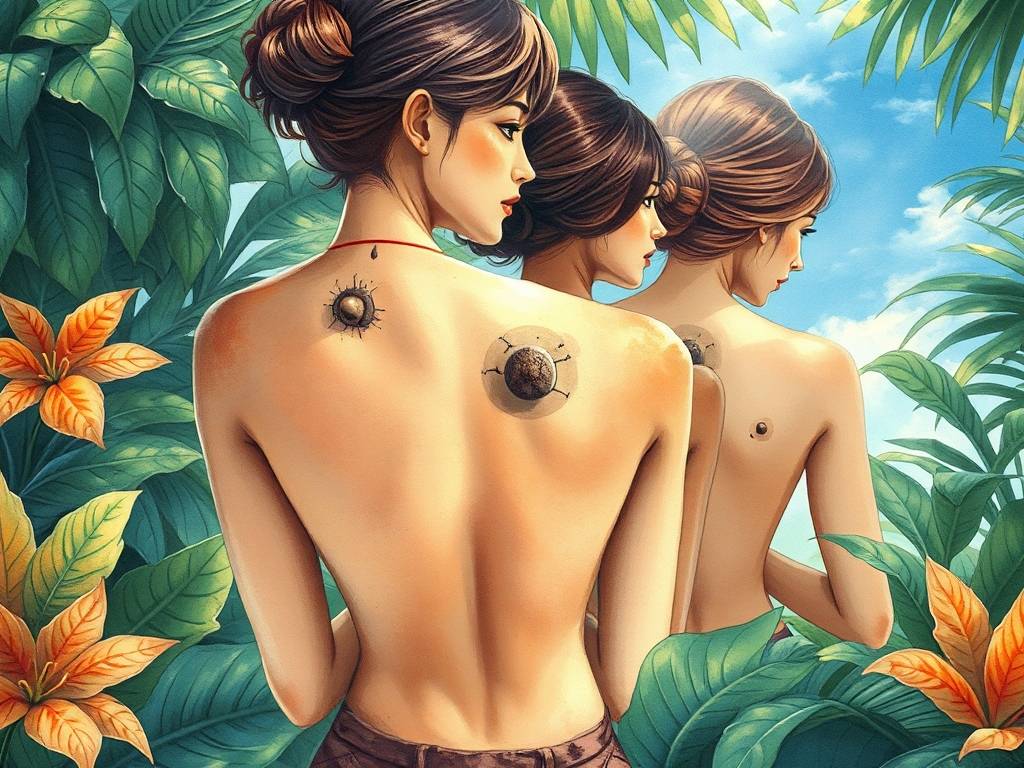 后背痣相图解大全 女
