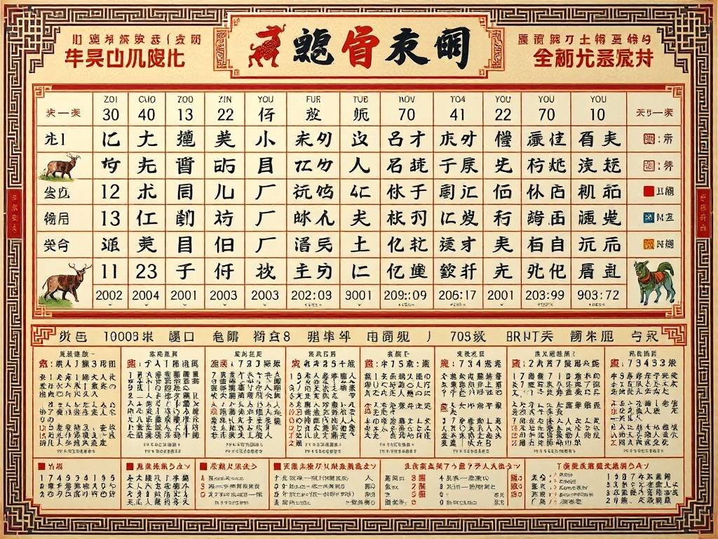 出生时辰与八字速查表